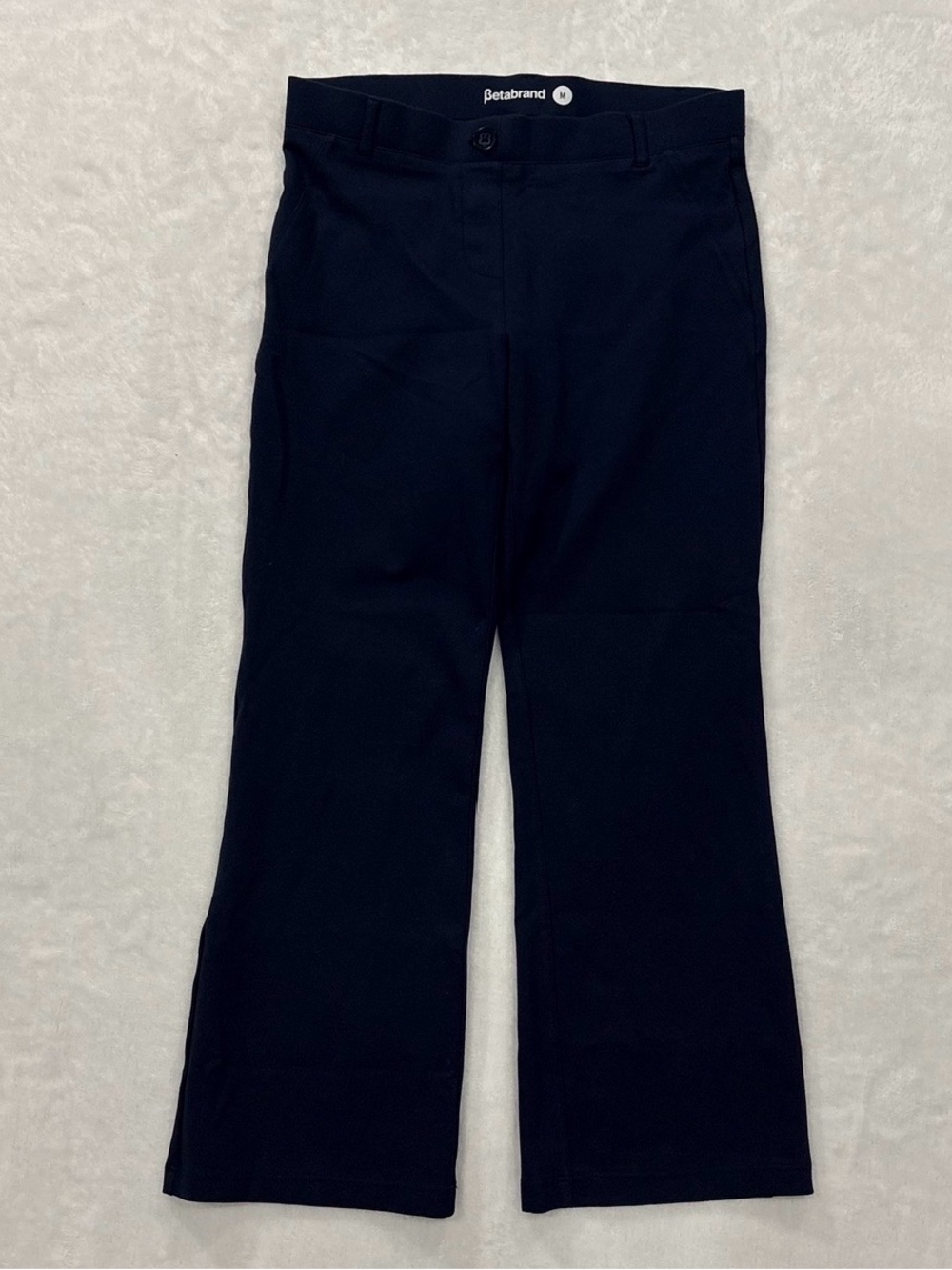 Betabrand DPYP Navy Blue Wide Leg Pants Women’s Size M (27 inch inseam altered)